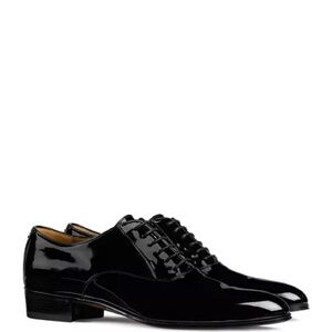 GUCCI MEN’S LACE UP PATENT LEATHER SHOE - SIZE 10